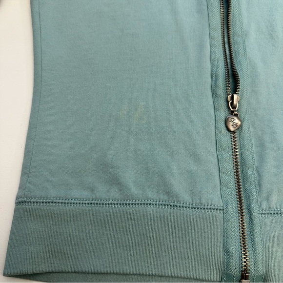 Twisted Heart Cotton Hoodie Green Butterfly Bead Embroidery  America Everlasting - Picture 11 of 12